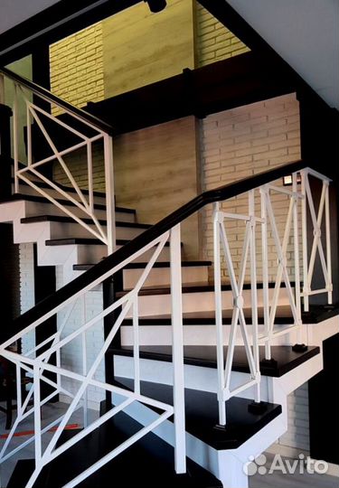 Лестница прямая под ключ