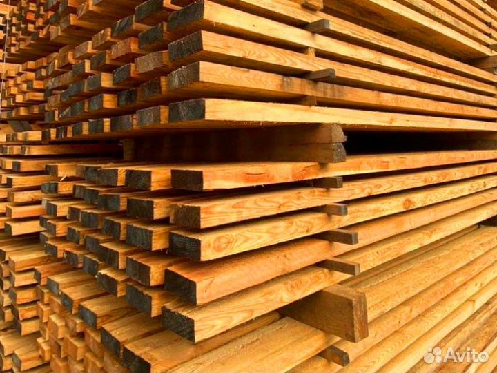 Строганная доска лиственница 45х90х6000мм, опт