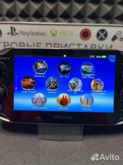 Sony ps Vita прошита + 128гб + 39 игр