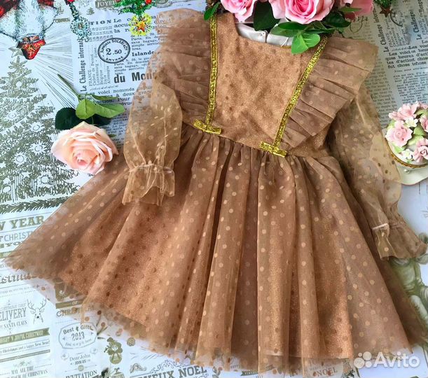 Детское нарядное платье на новый год