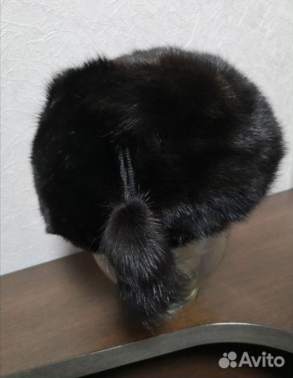 Берет женский чёрный норка