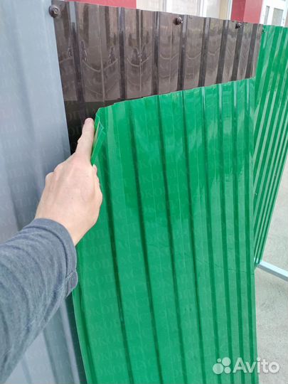 Профлист пэт цветной с двух сторон заводской пласт