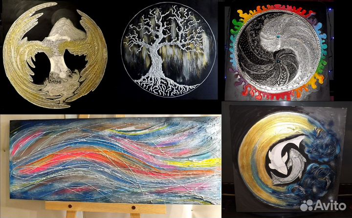 Картина, панно, череп, арт, стимпанк, гейм-арт