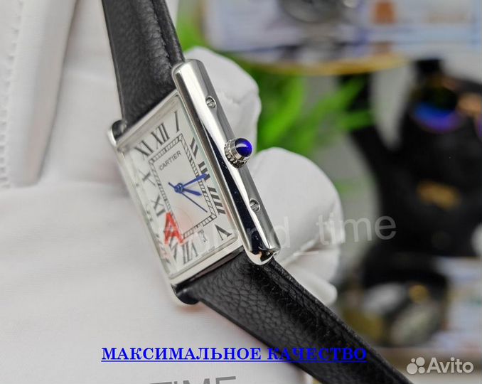 Стильные мужские наручные часы Cartier