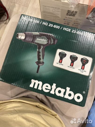 Фен строительный метабо hg16-500