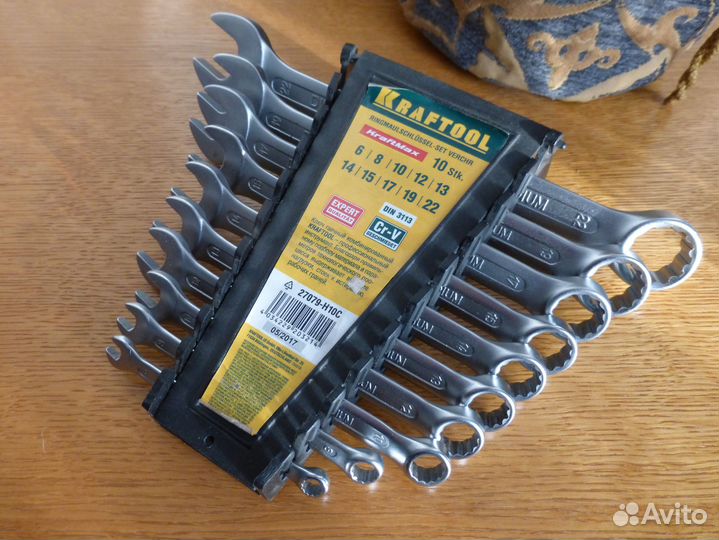 Набор гаечных ключей Kraftool H10С пр-во Германия