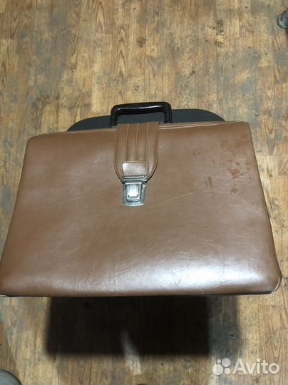 Советский кожанный портфель