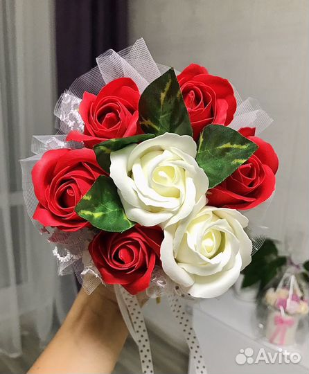 Подарок цветы мыло