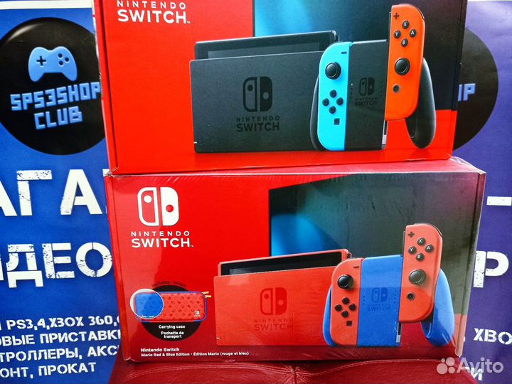Nintendo Switch v.2 32GB, Новые, Рос'Тест