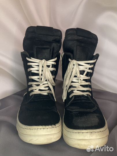 Rick owens geobasket pony hair