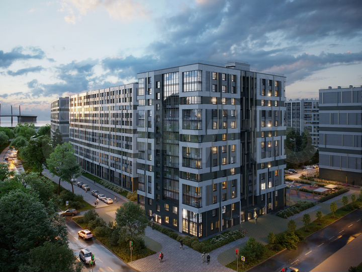 2-к. квартира, 62,1 м², 13/13 эт.