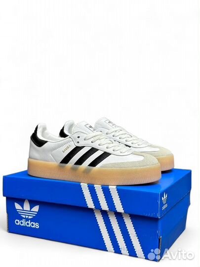 Кроссовки Adidas Samba XLG White Black Gum