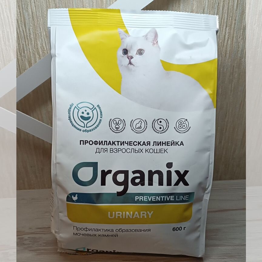 Сухой корм для кошек Organix Urinary 600г