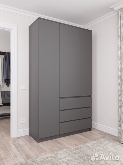 Шкаф IKEA 1200 графит