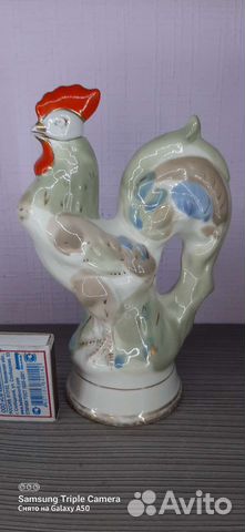 Штоф петушок фарфоровая статуэтка Городница