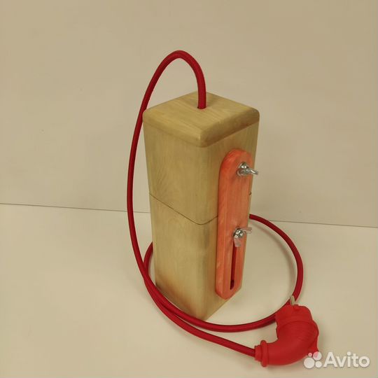 Светильник декоративный из дерева