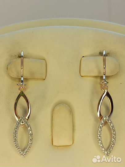 Золотые серьги 585 проба