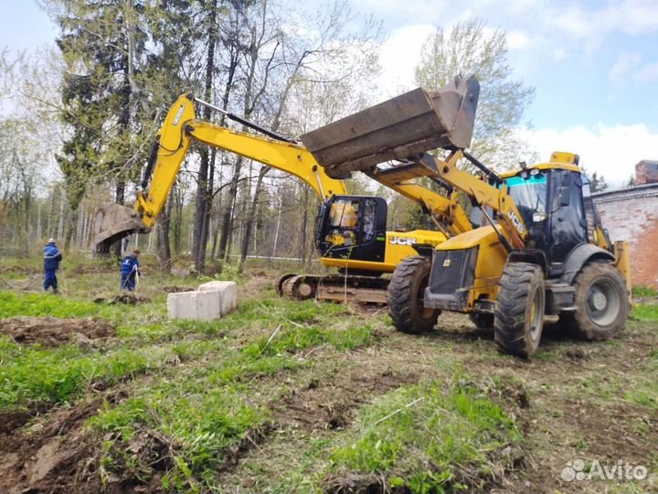 Услуги экскаватора-погрузчика JCB 4CX (гидромолот)