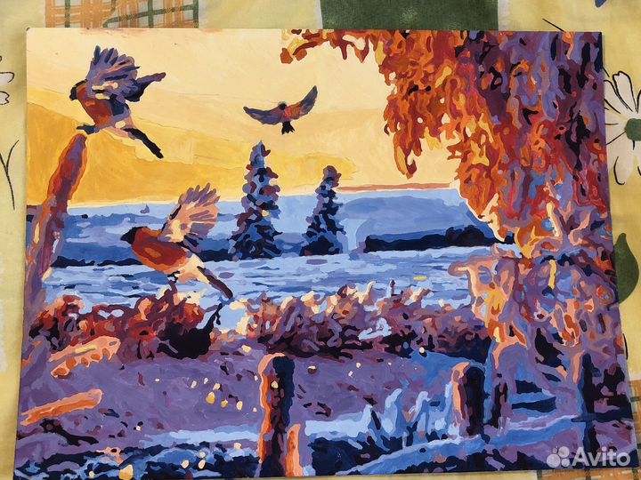 Картины по номерам раскрашенная