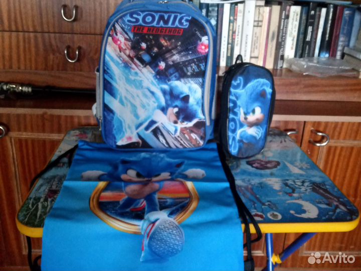 Школьный рюкзак,пенал,сумка для обуви бренд Sonic