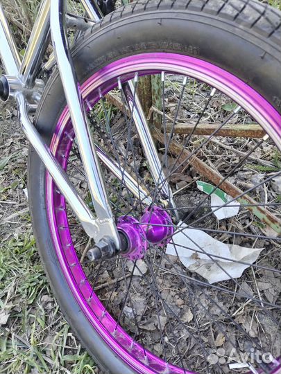 Бмх без тормозов фиолетовый