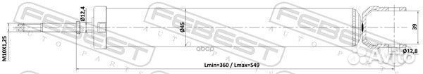 Амортизатор задний GAS.twin tube 14110010R Febest