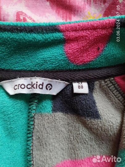 Флисовый комбинезон crockid 80-86 (3 шт)