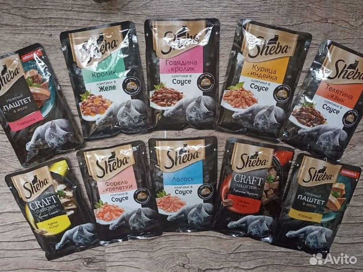 Корм для кошек Sheba, Perfect fit, Purina one