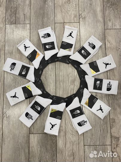 Носки Nike Air Jordan и The North Face