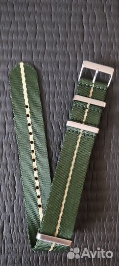 Ремешок для часов нейлоновый 22 мм