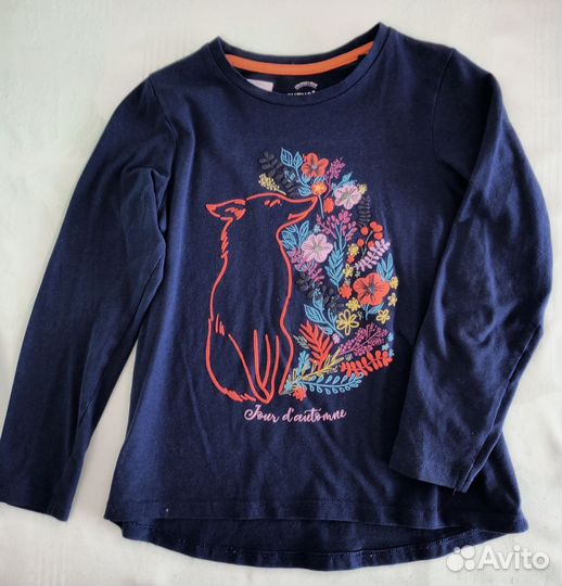 Лонгслив для девочки, рост 116