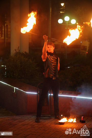 Огненное Фаер шоу артисты на праздник свадьбу юбил