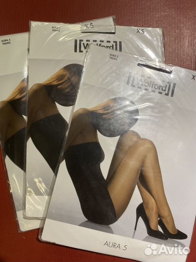 Wolford Колготки черные р.XS- 5 ден