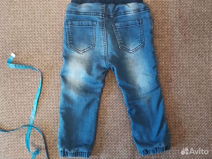 Утеплённые джинсы на девочку babygo 86