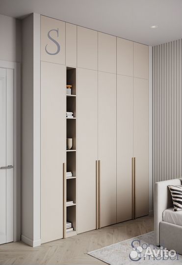 Шкаф распашной двухдверный №35 (дуб). 800х2400