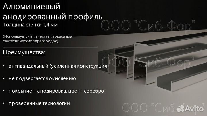 Душевые перегородки пвх (Тип 2-3г) - 3 экрана