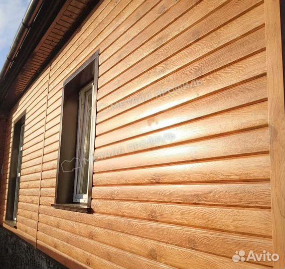 Металлический сайдинг Евро брус