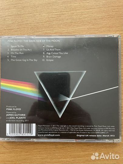 Pink Floyd - dark side of the moon, CD