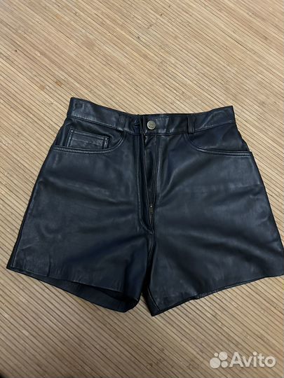 Шорты женские кожаные S новые