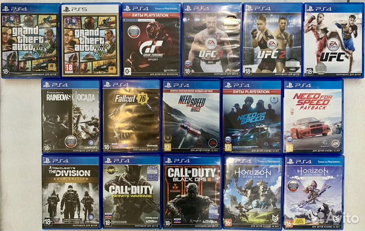 Оригинальные диски на PS4,PS5