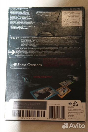 Фотобумага HP 10x15 Premium Plus Photo Paper CR67