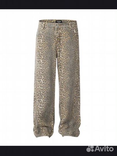Леопардовые джинсы