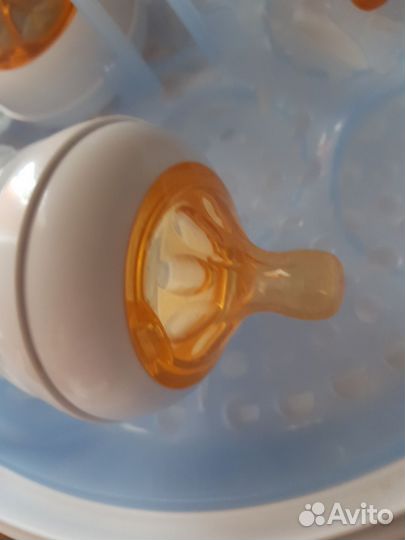Стерилизатор philips avent для свч + бутылочка