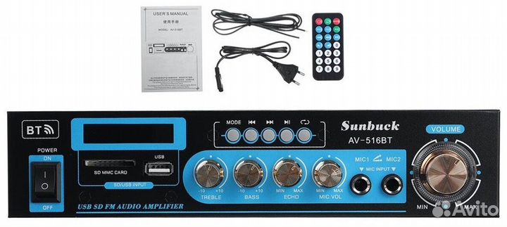 Усилители Стерео HiFi Bluetooth/USB/SD