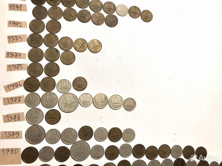 Советские монеты мелочь
