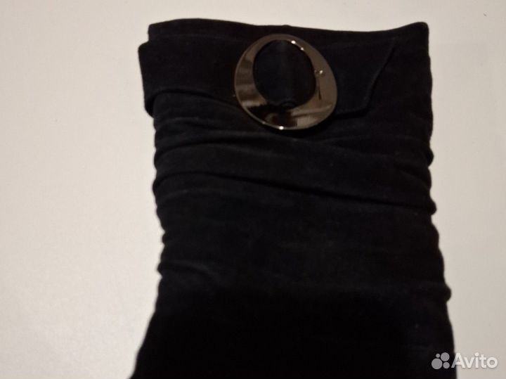 Сапоги женские зимниезамша, натуральный мех 40