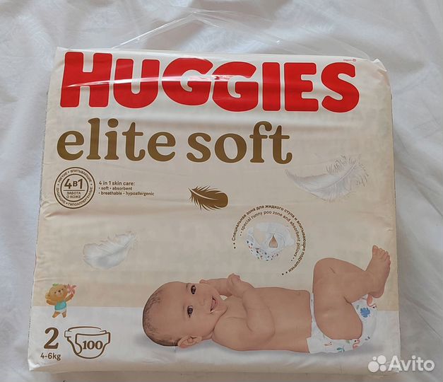 Памперсы elite soft 2