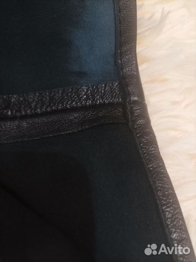 Кожаная рубашка XL