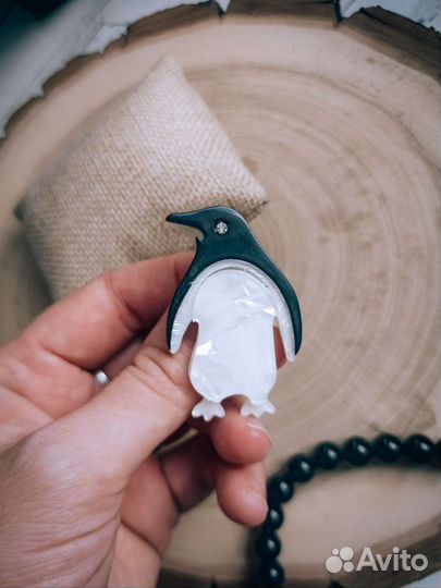 Брошь пингвин