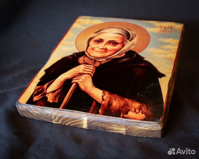 Деревянная икона Ксении Петербургской